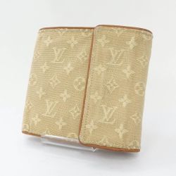 ◆◆ LOUIS VUITTON ルイヴィトン ミニ ポルト ビエ・カルト クレディ モネ M92241 ベージュ 財布 Cランク
