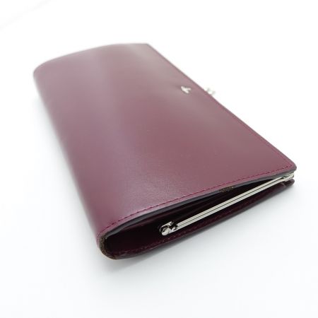  Vivienne Westwood ヴィヴィアン・ウエストウッド 長財布　がま口 アズキ色