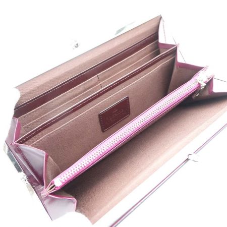  Vivienne Westwood ヴィヴィアン・ウエストウッド 長財布　がま口 アズキ色