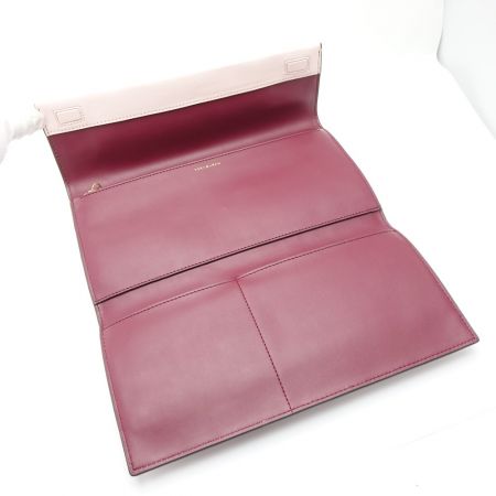  TORY BURCH トリーバーチ クラッチバッグ　BLOCK-T TRAVEL CLUTCH ピンク