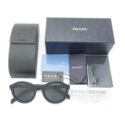 ◆◆ PRADA プラダ アイウェア サングラス 1AB-5SO SPR 24V-F ブラック 送料無料 Bランク