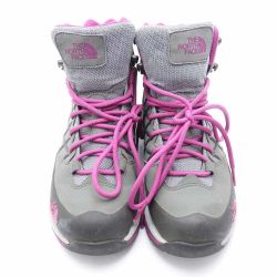 ◆◆ THE NORTH FACE ザノースフェイス トレッキングシューズ　23.0cm グレー x ピンク Bランク