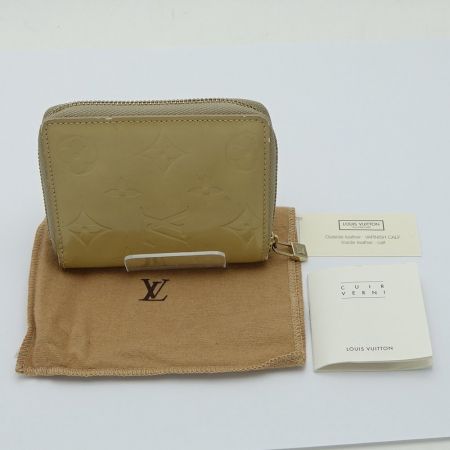  LOUIS VUITTON ルイヴィトン 二つ折り財布 M91015 ゴールド(中ベージュ) モノグラム・ヴェルニ ブルーム　送料無料