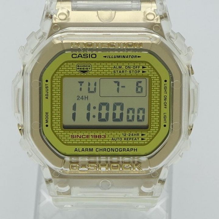 最新作SALECASIO G-SHOCK 35周年記念モデル　スケルトン DW-5035E 時計
