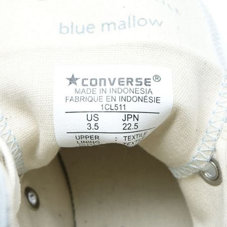  CONVERSE コンバース ハイカットスニーカー スカイブルー 22.5cm　