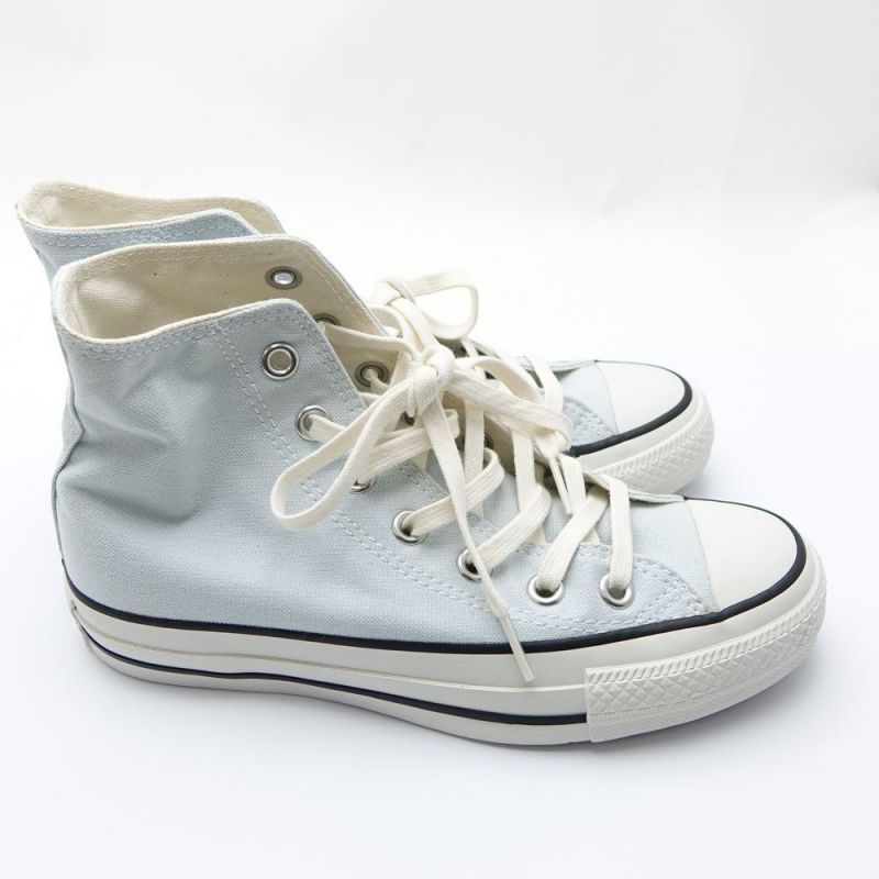 中古】 CONVERSE コンバース ハイカットスニーカー スカイブルー 22.5