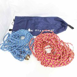 ◆◆ Black Diamond ブラックダイアモンド ロープ・ビレイデバイス・袋付 ブルー x ピンク 【一部地域を除き送料無料】 Aランク