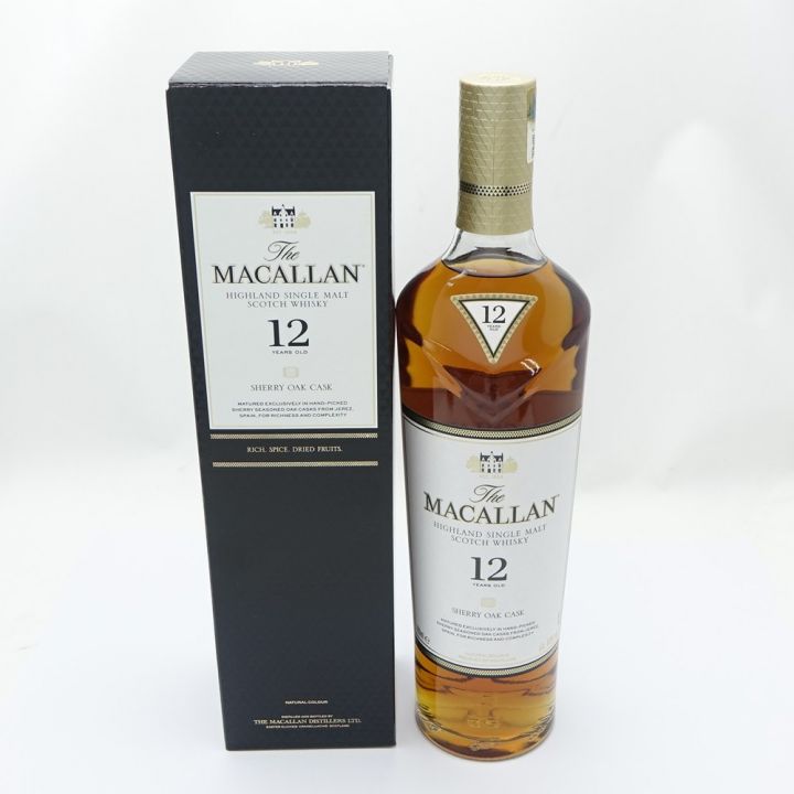 The MACALLAN マッカラン ウイスキー シェリー オーク 12年 一部地域を除き送料無料 未開栓｜中古｜なんでもリサイクルビッグバン