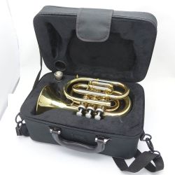 ◆◆ J.Michael ポケットトランペット　ケース付 TR-350PL 一部地域を除き送料無料 Bランク