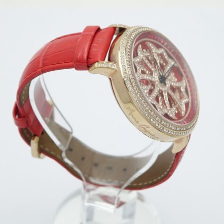  AnneCoquine 腕時計　箱付き レッド 一部地域を除き送料無料