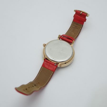  AnneCoquine 腕時計　箱付き レッド 一部地域を除き送料無料