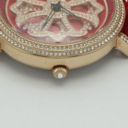  AnneCoquine 腕時計　箱付き レッド 一部地域を除き送料無料