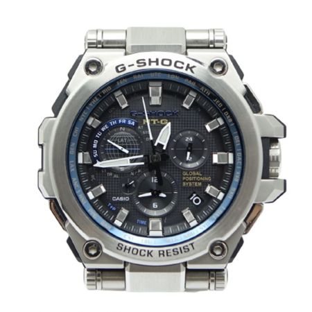  CASIO カシオ G-SHOCK 腕時計 タフソーラー MTG-G1000 シルバー x ブラック x ブルー