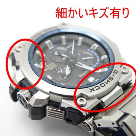  CASIO カシオ G-SHOCK 腕時計 タフソーラー MTG-G1000 シルバー x ブラック x ブルー