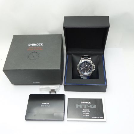  CASIO カシオ G-SHOCK 腕時計 タフソーラー MTG-G1000 シルバー x ブラック x ブルー