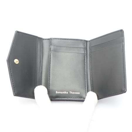  Samantha Thavasa サマンサタバサ コンパクト財布 リボン ブラック