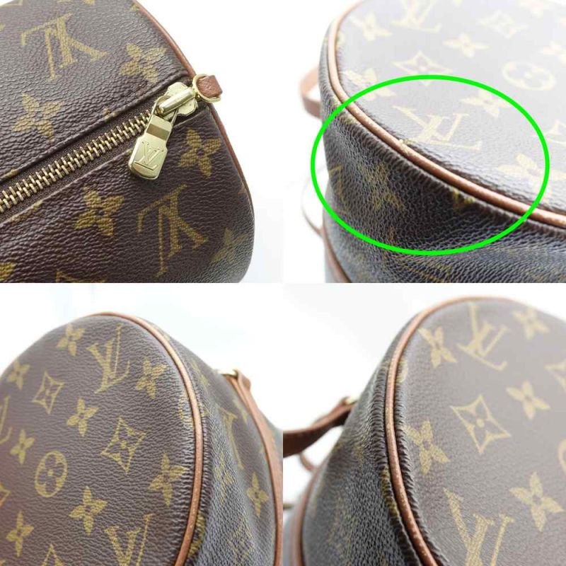 中古】 LOUIS VUITTON ルイヴィトン ボストンバッグ パピヨン ポーチ付