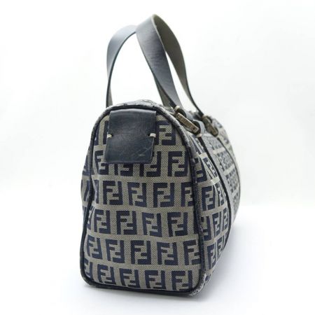  FENDI フェンディ ハンドバッグ キャンバス ネイビー 【一部地域を除き送料無料】