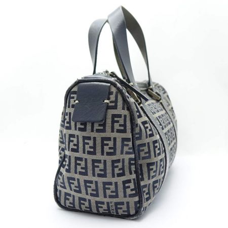  FENDI フェンディ ハンドバッグ キャンバス ネイビー 【一部地域を除き送料無料】