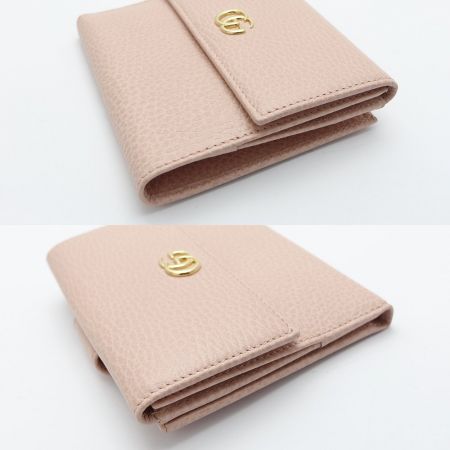  GUCCI グッチ 二つ折り財布　 456122 ライトピンク 一部地域を除き送料無料