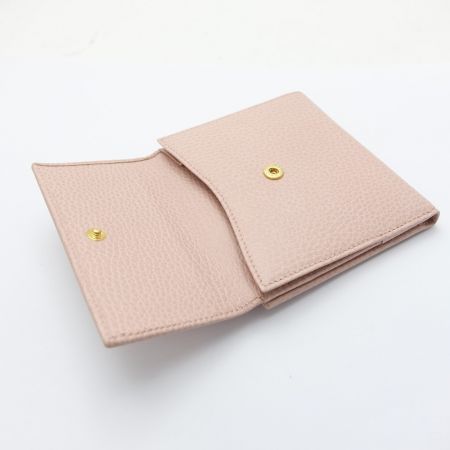  GUCCI グッチ 二つ折り財布　 456122 ライトピンク 一部地域を除き送料無料