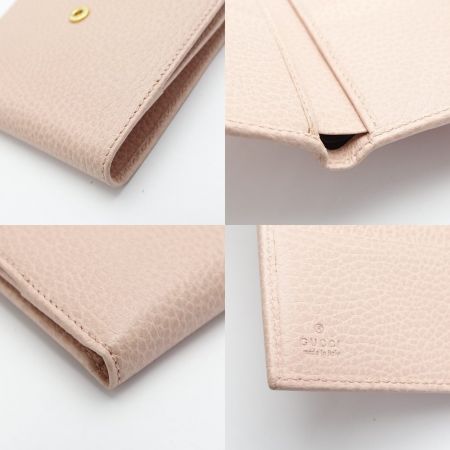  GUCCI グッチ 二つ折り財布　 456122 ライトピンク 一部地域を除き送料無料