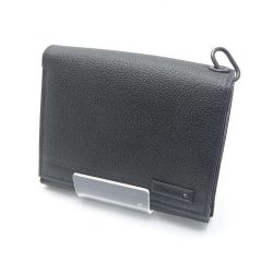 ◆◆ COMME CA MEN コムサメン 2つ折り財布 ブラック 【送料無料】 Aランク