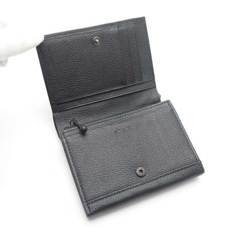  COMME CA MEN コムサメン 2つ折り財布 ブラック 【送料無料】