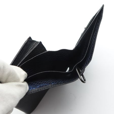  COMME CA MEN コムサメン 2つ折り財布 ブラック 【送料無料】