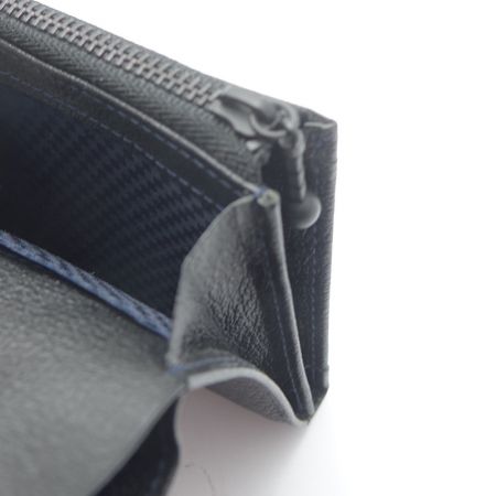  COMME CA MEN コムサメン 2つ折り財布 ブラック 【送料無料】