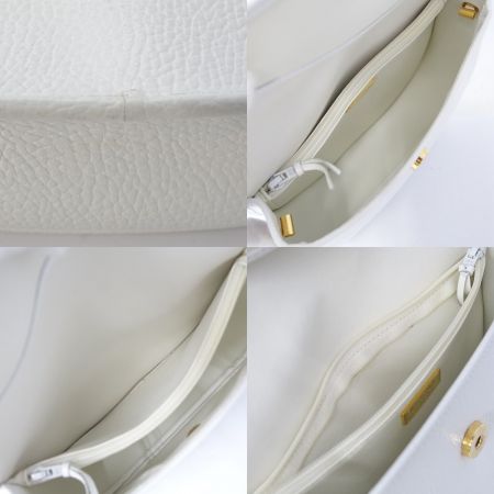  Christian Dior クリスチャンディオール ショルダーバッグ　 ホワイト 一部地域を除き送料無料