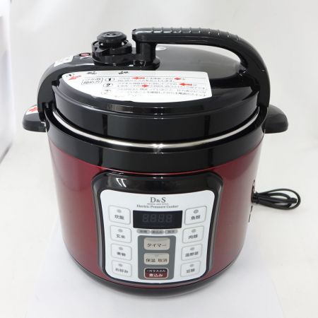 【中古】 D&S 家庭用マイコン電気圧力鍋 STL-EC50R 赤 一部地域を