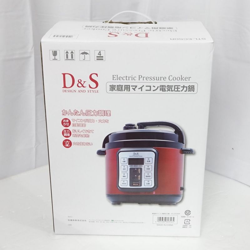 D&S 家庭用マイコン電気圧力鍋 4L STL-EC50R - キッチン、台所用品