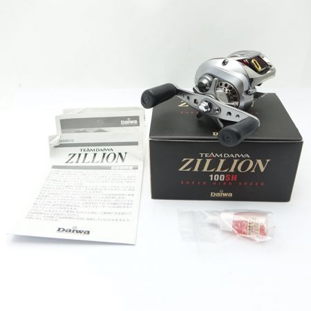  DAIWA ダイワ ZILLION 100SH ベイトリール ZILLION 100SH シルバー 一部地域を除き送料無料