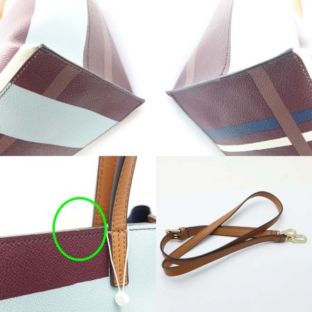  TORY BURCH トリーバーチ トートバッグ 22159541 ブルー/茶 一部地域を除き送料無料