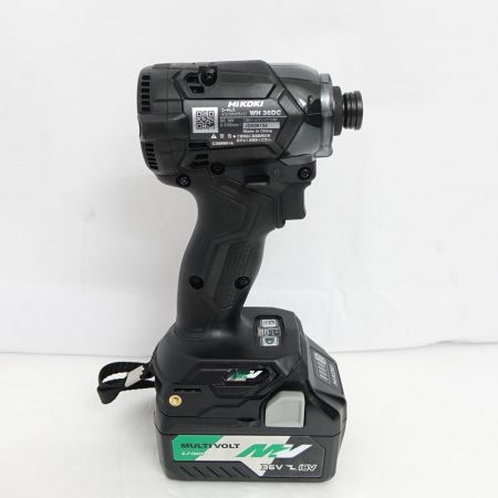  HiKOKI ハイコーキ インパクトドライバ　 WH36DC ストロングブラック 一部地域を除き送料無料