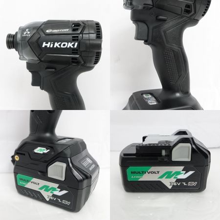  HiKOKI ハイコーキ インパクトドライバ　 WH36DC ストロングブラック 一部地域を除き送料無料