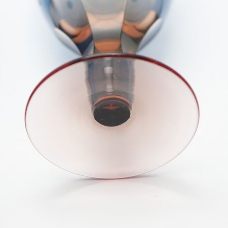  彩鳳 江戸切子　足付ビール杯　2P　木箱入り M-64-2BP 一部地域を除き送料無料