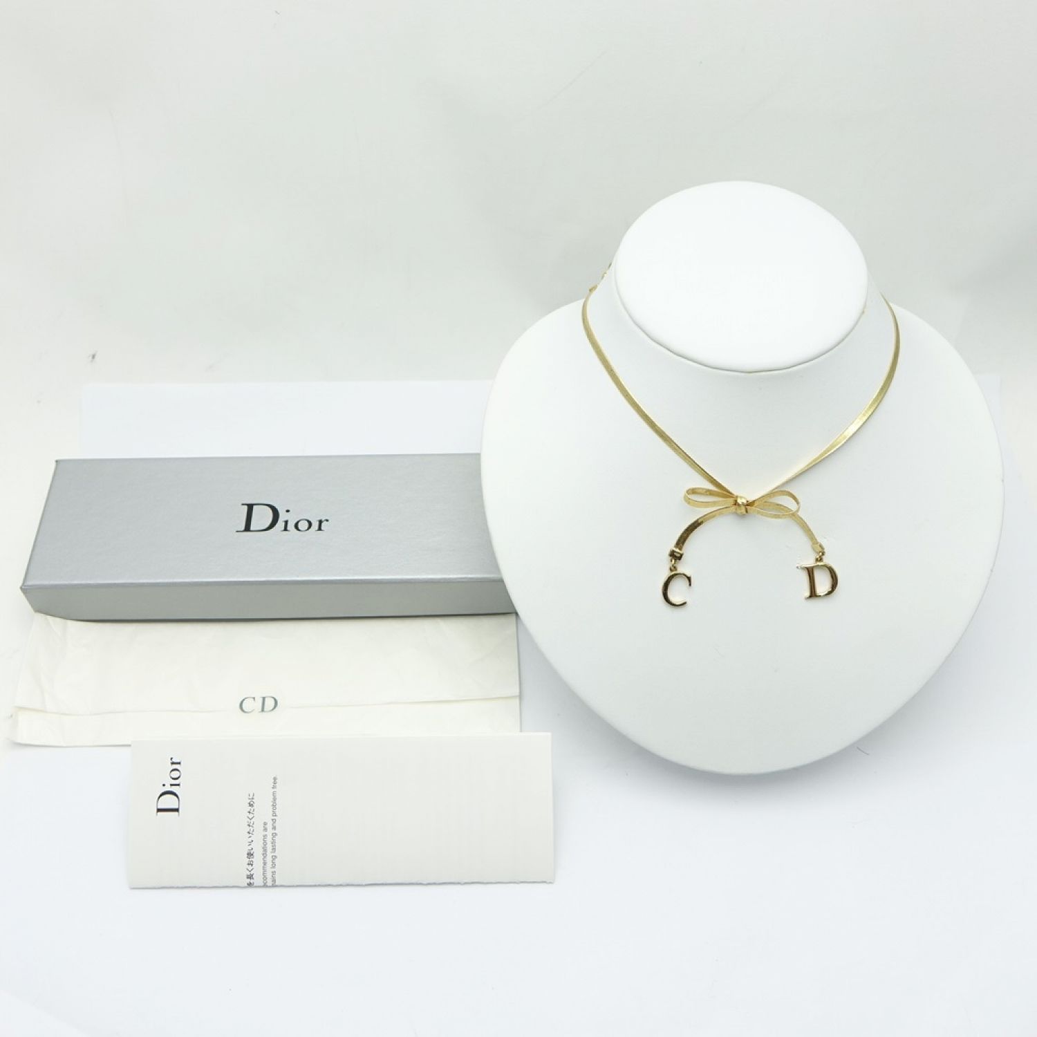 中古】 Christian Dior クリスチャンディオール チョーカー ネックレス