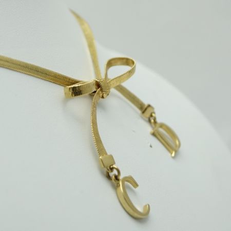  Christian Dior クリスチャンディオール チョーカー　ネックレス ゴールド 一部地域を除き送料無料