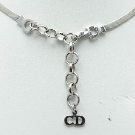  Christian Dior クリスチャンディオール チョーカー　ネックレス シルバー 一部地域を除き送料無料