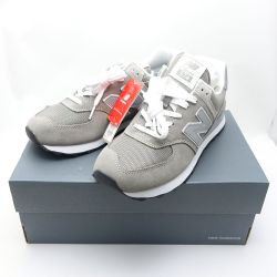 ◆◆ NEW BALANCE ニュー・バランス スニーカー ML574EGG ライトグレー Sランク