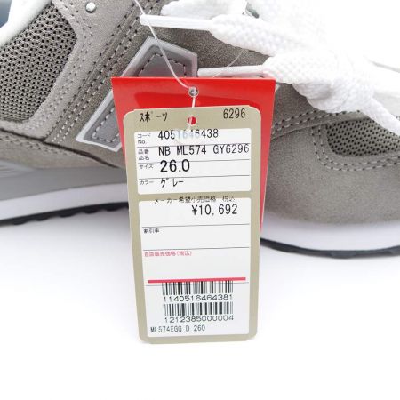  NEW BALANCE ニュー・バランス スニーカー ML574EGG ライトグレー