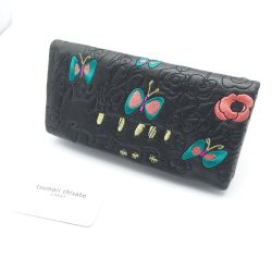 ◆◆ tsumori chisato ツモリチサト 長財布　蝶柄 ブラック 送料無料 Aランク