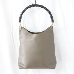 ◆◆ GUCCI グッチ ハンドバッグ　バンブー 布袋付  001・2058・1881・0 ベージュ Cランク
