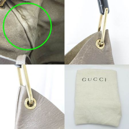  GUCCI グッチ ハンドバッグ　バンブー 布袋付  001・2058・1881・0 ベージュ