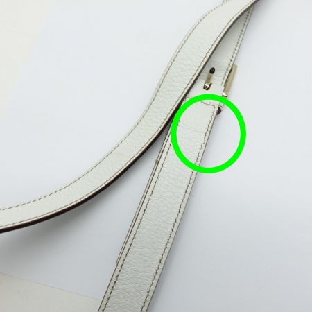  GUCCI グッチ ショルダーバッグ　PVC　シェリー　GG 153244 ホワイト 一部地域を除き送料無料