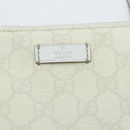  GUCCI グッチ ショルダーバッグ　PVC　シェリー　GG 153244 ホワイト 一部地域を除き送料無料