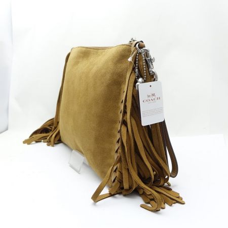  COACH コーチ フリンジクラッチバッグ 86840 ブラウン