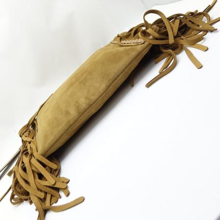  COACH コーチ フリンジクラッチバッグ 86840 ブラウン